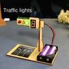 Wooden Traffic Light Model Handmade Craft Traffic Lights Model  Kids Education