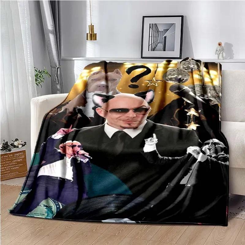 Decke Herr 305 Pitbull MR Worldwide Hippie Poster Gedrucktes Flanellkorn Handtuch Weicher Plüsch Sofa Bett Flauschige Decke