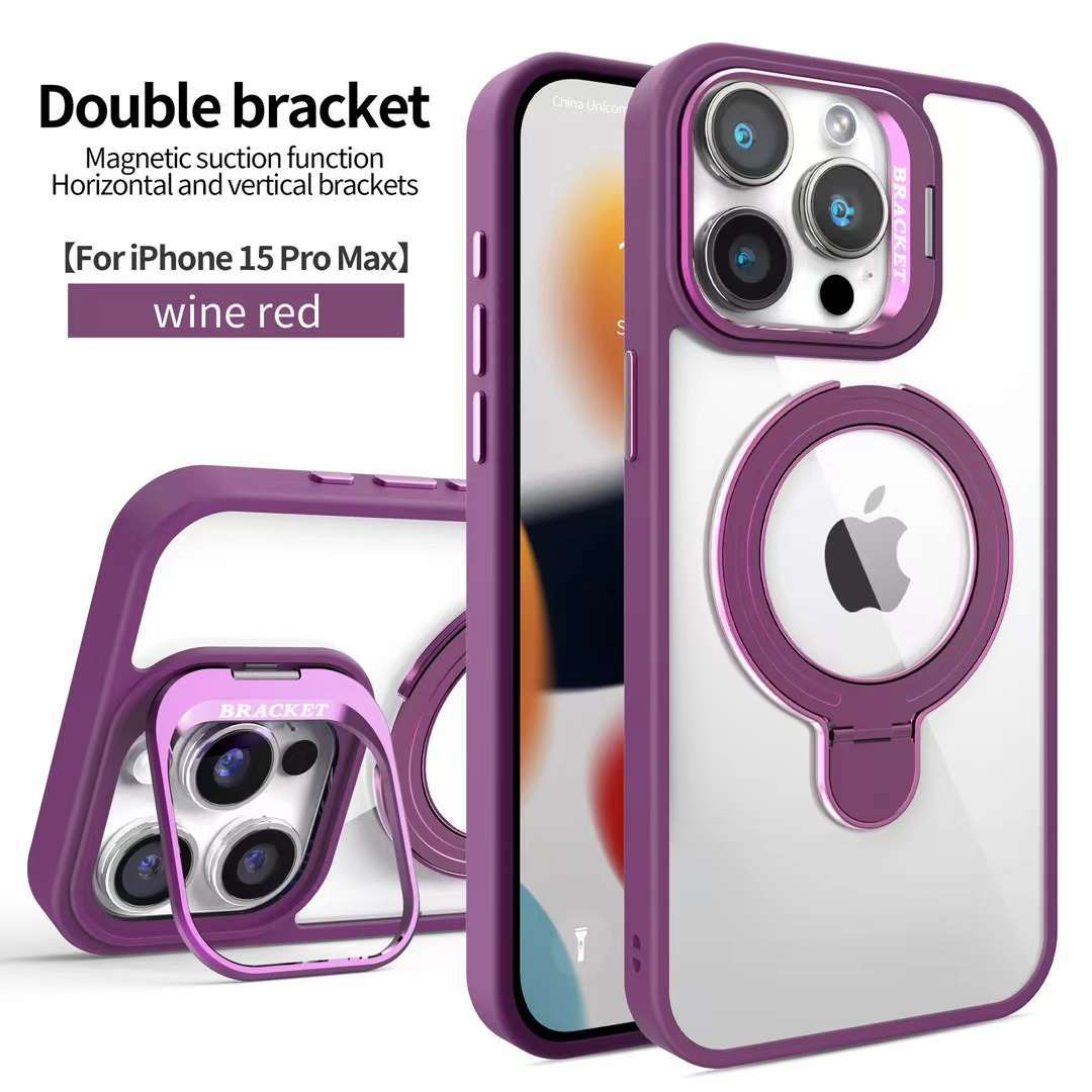 

U1 Двойной кронштейн Магнитная присоска Подходит для IPhone16promax Держатель для объектива Чехол для мобильного телефона Apple 15 Пленка для объектива того же цвета iPhone 11