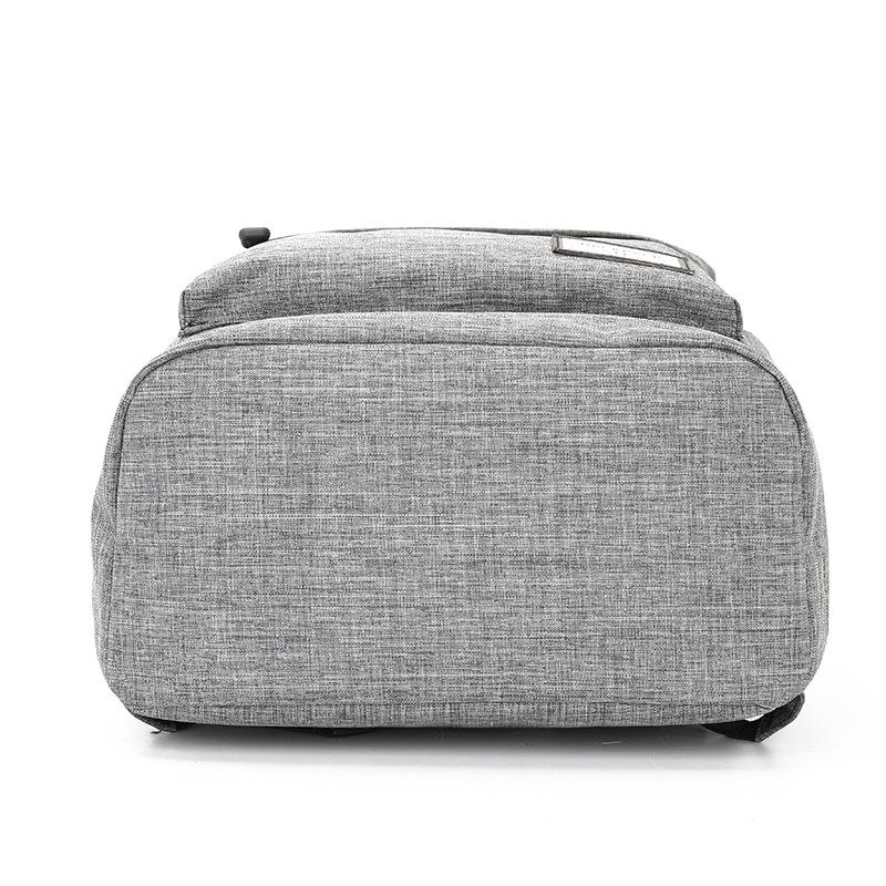 Simple Double-Shoulder Laptop Bag for Men Large-Capacity Leisure Business Notebook Backpack