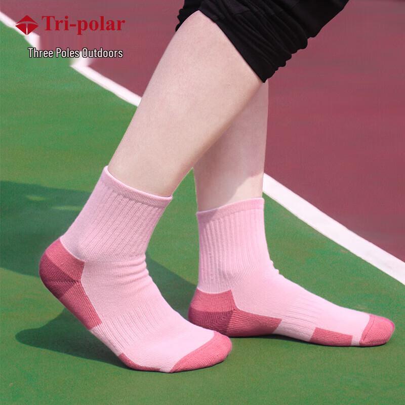 Tri-polarTP3379 Women s Thickened Mid-Calf Cotton Socks (3-Pair Pack)