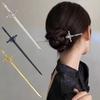 DIY Creative Chinese Style Hairpin Punk Sword Shape Hair Fork Fashion Hair Accessory for Women Cosplay Hanfu Party Wear