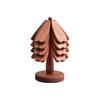 High-End Solid Wood Christmas Tree Table Mat - Heat Resistant Pot and Dish Pad, Decorative Ornament