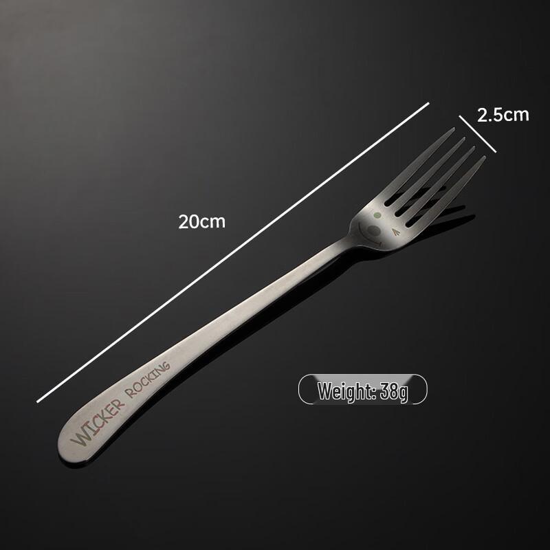 Creative Smiling Face 304 Stainless Steel Student Cutlery Set