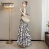 Women's Summer Floral A-Line Sleeveless Maxi Dress