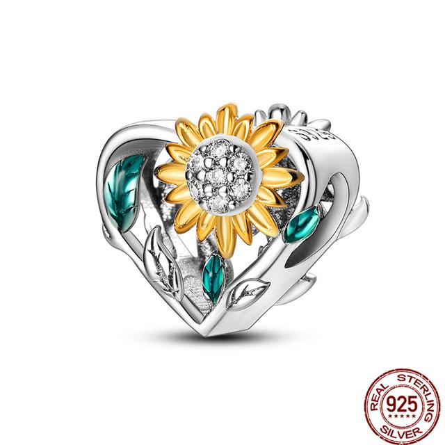 925 Sterling Silver Angel Mom Family Love Heart Series Beads Fit Original Fasion Charms Bracelets Women DIY Jewelry Gift