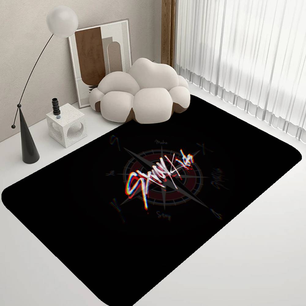 Hot KPOP S-Stray K-Kids Floor Mat INS Style Soft Bedroom Floor House Laundry Room Mat Anti-skid Household Carpets