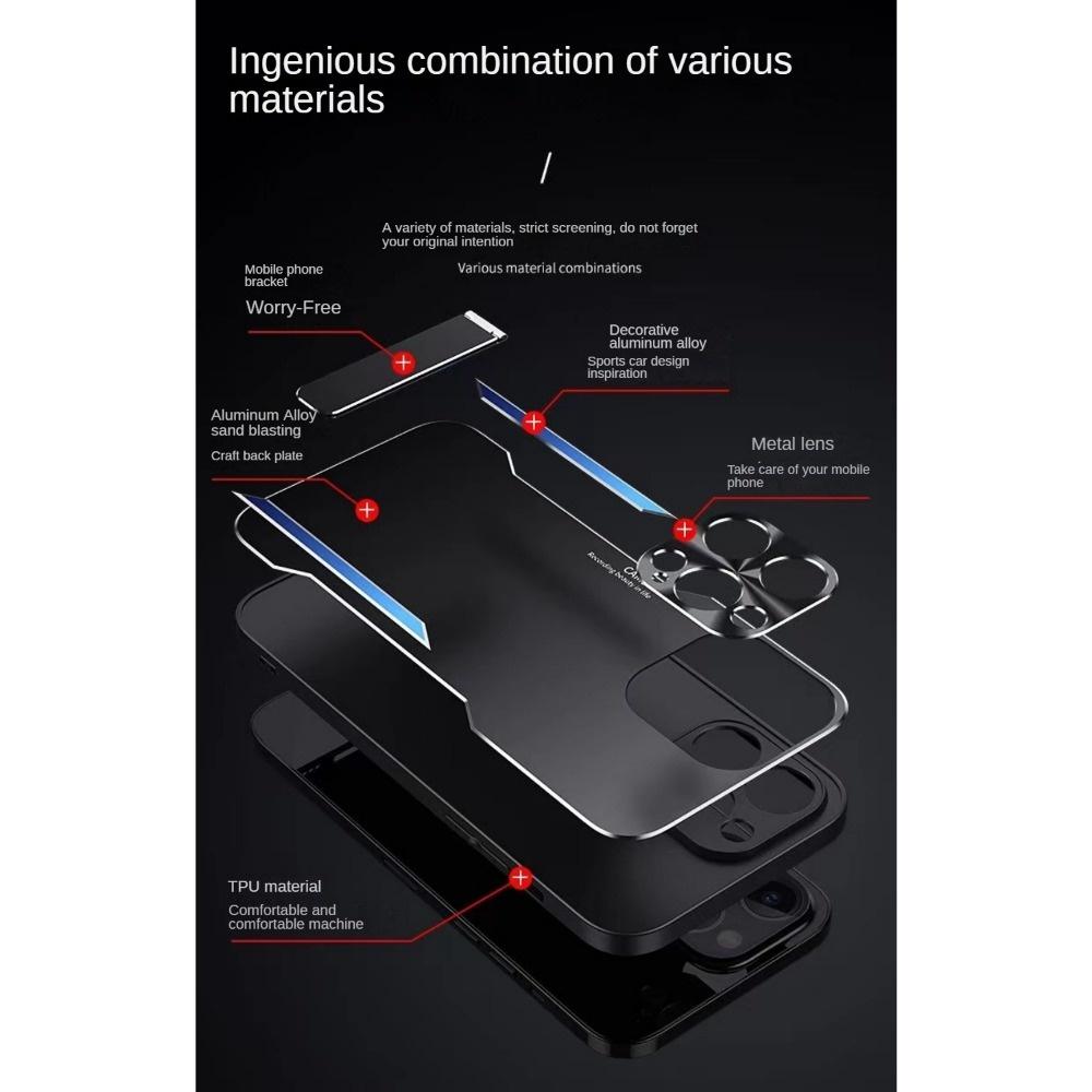 Cases For iPhone 15 14 13 12 11 Pro Max 15 Plus 13 Mini X XS max XR 7 8 Plus Luxury Metal lens protection Shockproof Cover