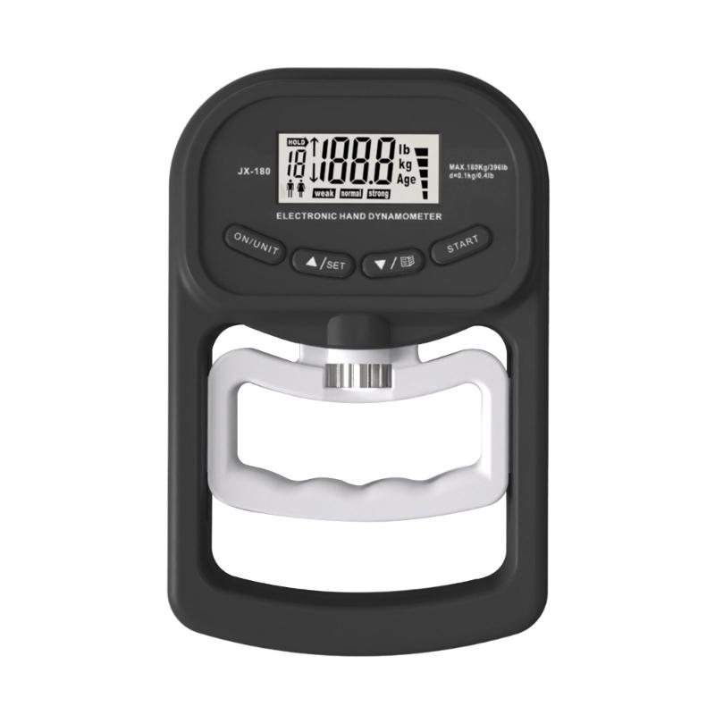 

Цифровой ручной динамометр, измеритель силы захвата, автоматический захват, электронная рукоятка, мощность 396 фунтов/180 кг чёрный