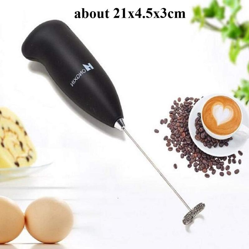 Mini Milk Frother Handheld Foam Maker for Lattes Whisk Coffee Cappuccino Matcha Hot Chocolate Egg Beater Drink Mixer