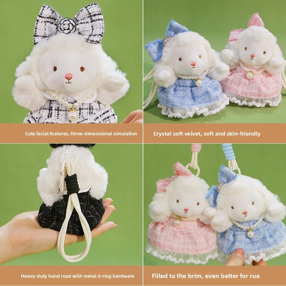 Soft Plush Doll Keyring With Short Velvet Fur For Girls And Teens