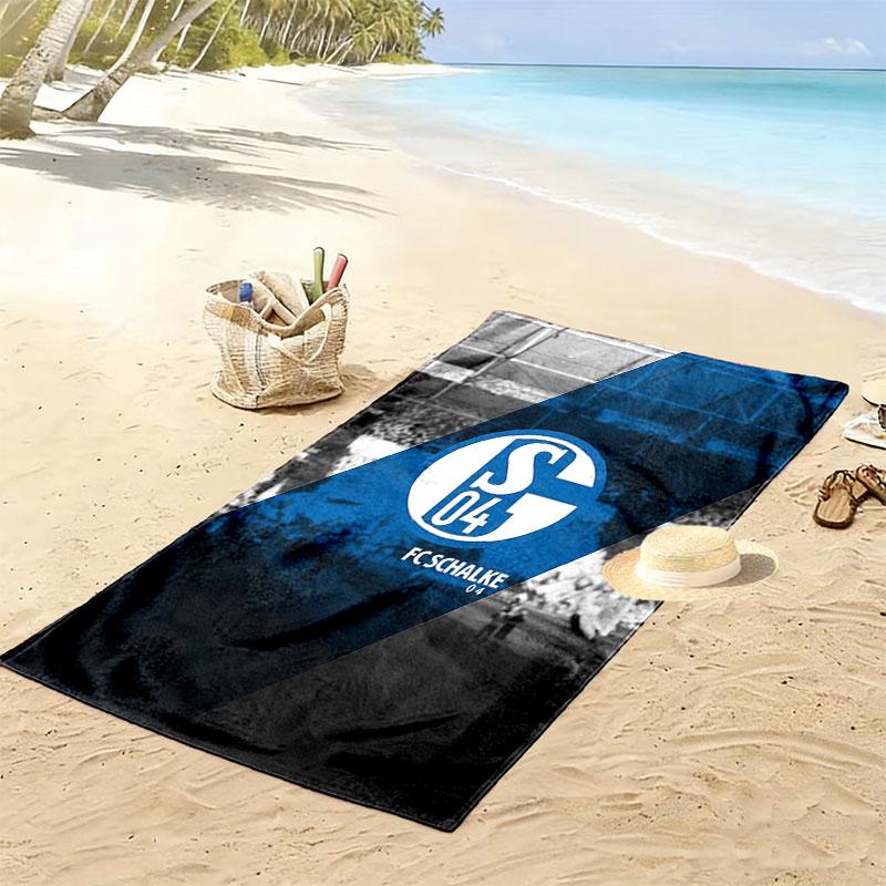 FC Schalke 04 Beach Towel, Large Soft Quick Dry Towel for Beach Camping Swimming