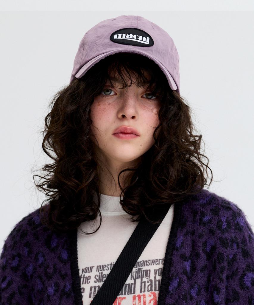 Makeuni Logo Patch Nylon Deep Cap Lavender