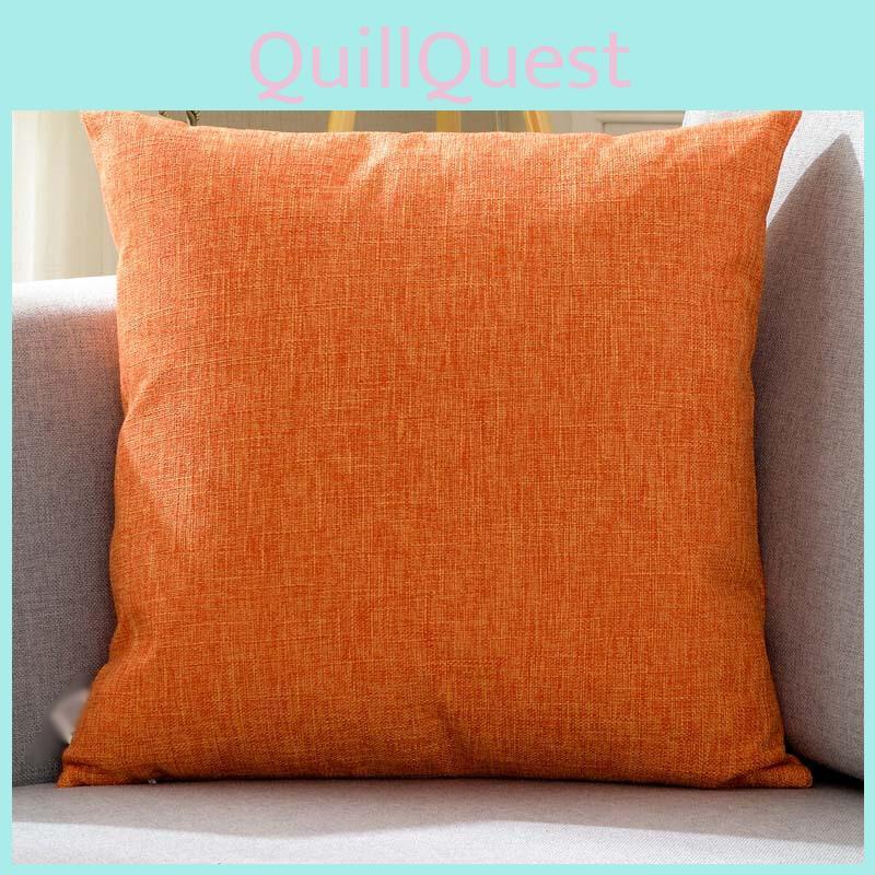 Timeless Cotton Linen Solid Throw Pillow Cover For Elegant Home Office Decor