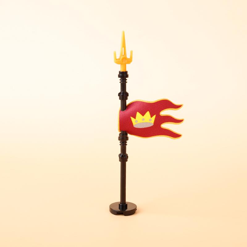Medieval Military Flag Series War Castle Knight Soldier Warrior Accessories Building Blocks Ancient Holy Rome Bricks Toys Gifts