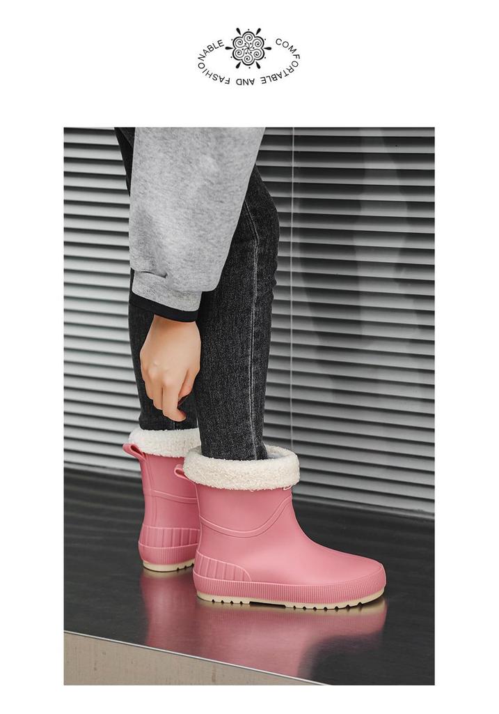 Women's Japanese and Korean Waterproof Non-Slip Rain Boots - Wear-Resistant, Soft Sole, Comfortable for Outdoor and Kitchen