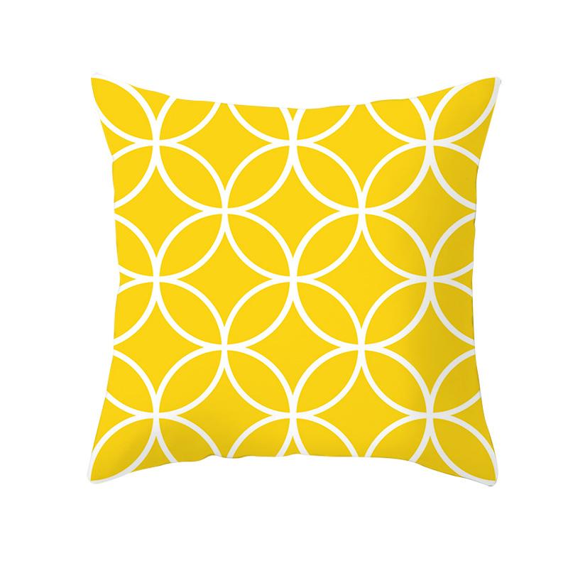 Yellow Pineapple Doublesided Printed pillow cover Short plush Suitable living rooms bedrooms sofas throw cushion cover