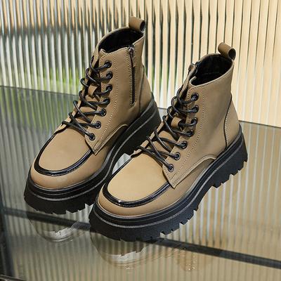 Women Platform Boots British Style Comfort Ankle Boots Woman Fashion Designer Boots Footwear