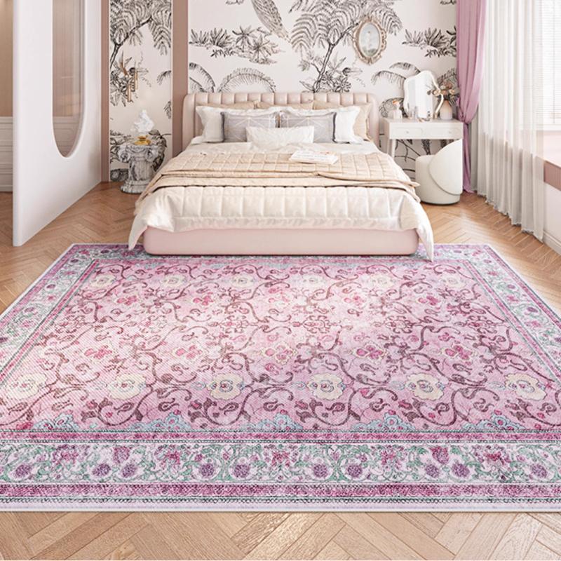 Bohemian Style Carpets for Living Room Large Area Bedroom Decor Purple Carpet Thick Plush Lounge Floor Mat Fluffy Soft Study Rug