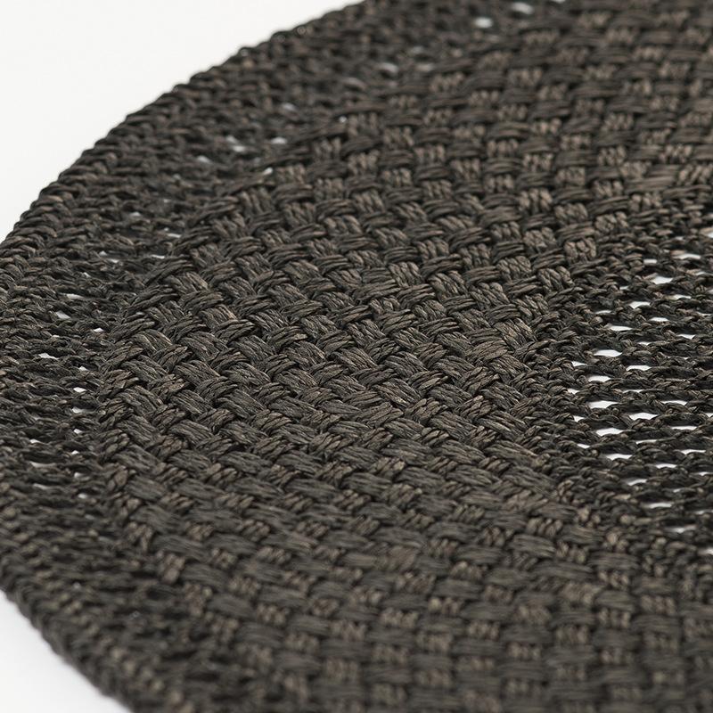 Spring and Summer New Hand-woven Hollow Large Pore Big Eaves Straw Hat Travel Sunscreen Sunshade Beach Big Eaves Hat