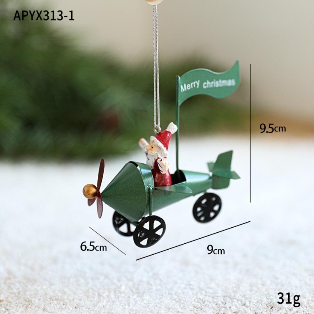 Handmade Christmas Decoration Wrought Iron Hangable Ornament Christmas Ornament Happy Christmas