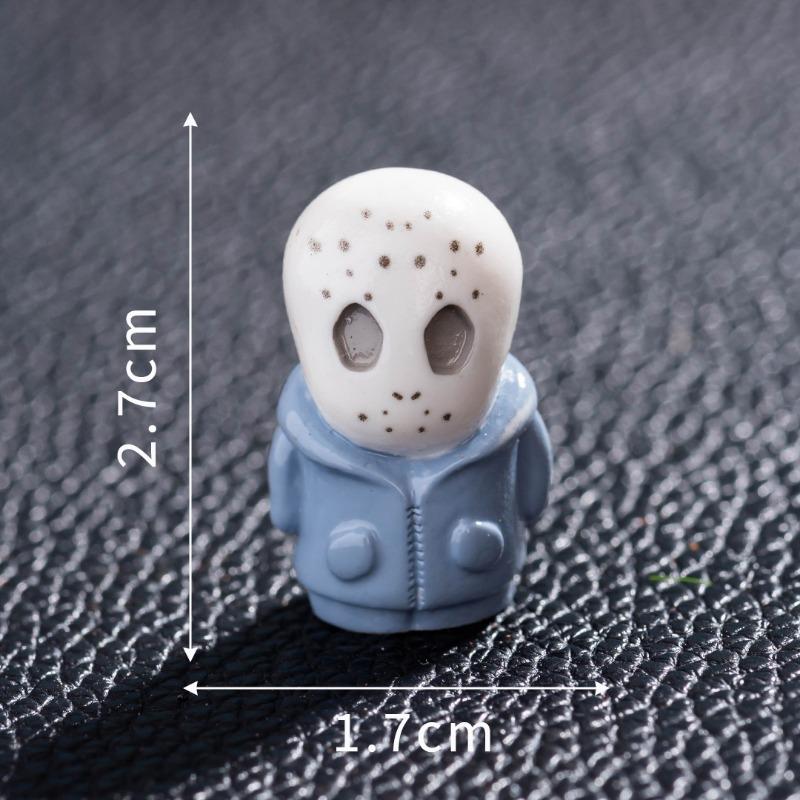 New Horror Characters Dwarf Wizard Skeleton Duck Clown Resin Crafts Tabletop Halloween Ornament