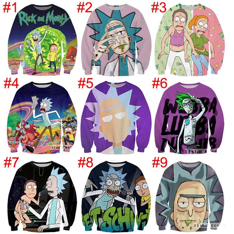 And Womensmens Rick Morty Funny 3d Print Casual Sweatshirt Hoodies Top Pullover