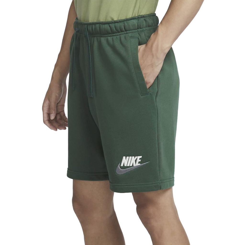 Nike Club Logo French Terry Shorts Men Bottoms Spruce-Green FB7796-323