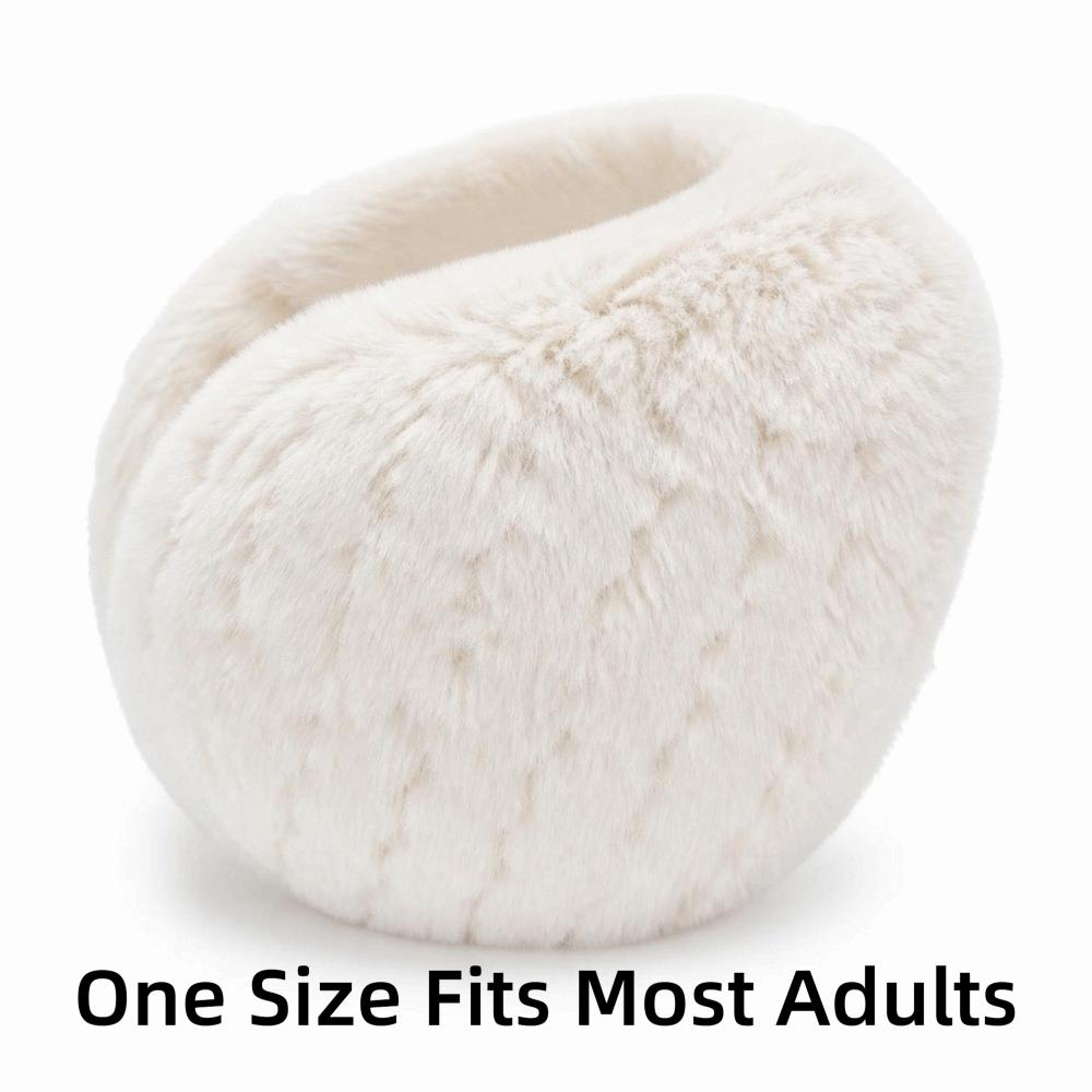 Portable Rear Hanging Ear Muffs Rear Worn Style Windproof Ear Covers Plush Ear Warmers  For Women