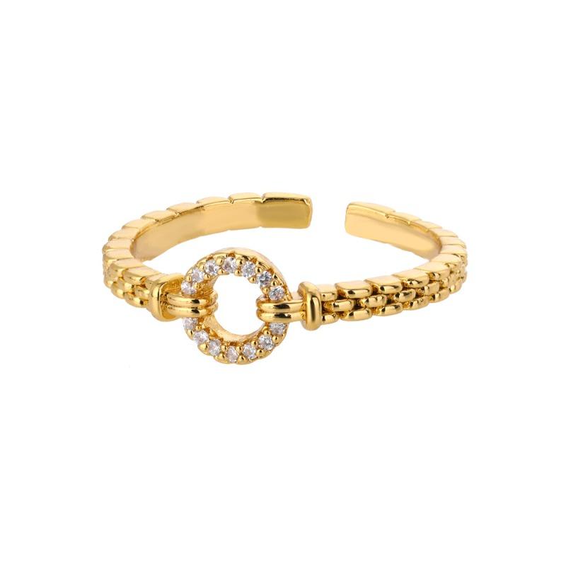 Zircon Ring Niche Unique Design Ring Daily Commuting Wear Hand Jewelry