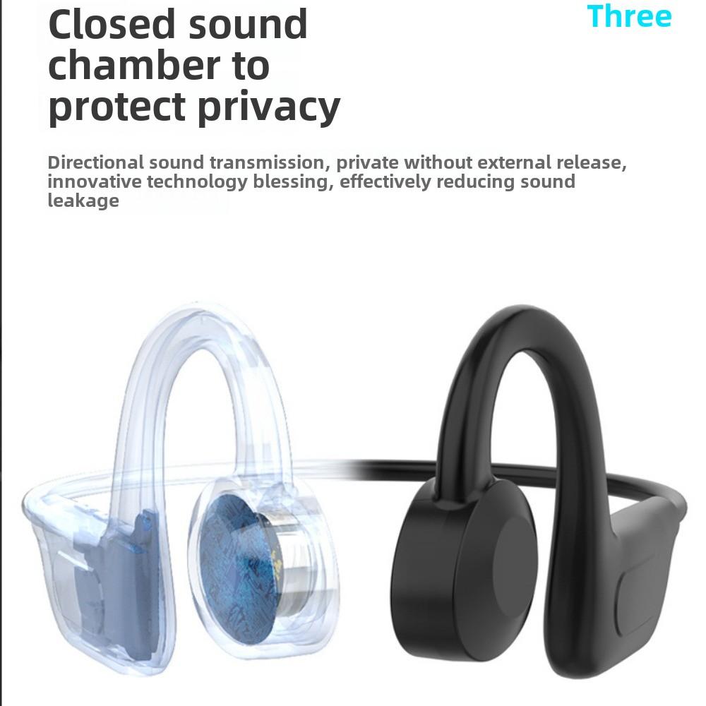 Wireless Sports Bluetooth Headphones Do Not Go Outside The Ear To Put Ear Mounted Air Bone Conduction