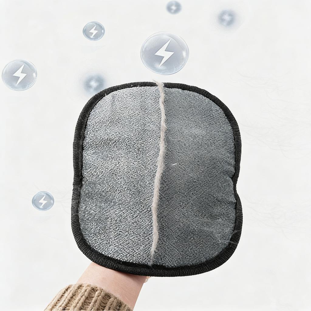 Four-Finger Gentle Grooming Mitt for Cats and Dogs Electrostatic Hair Remover Mitts Reusable for Laundry Sofa Carpet & Car Seat
