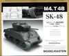 Model Kasten M4 Sherman Tank T48 Type Movable Track Plastic Model Parts 1/35 SK-48