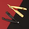 New Men's Straight Hairdresser Razor Hair Removal Shaving Zinc Alloy Armpit Hair Folding Razor Hair Removal Tool