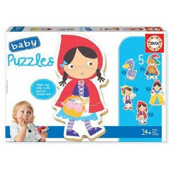 Puzzles bébé - educa - il était une fois - 5 puzzles - multicolore - éducatifs