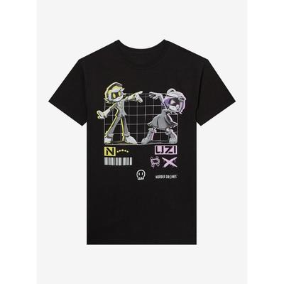 Men Women Murder Drones N Uzi Anime Robot Graphic T Shirt O Neck Short Sleeve Loose Fit Casual Summer Streetwear Unisex Daily Wear Tops Tees