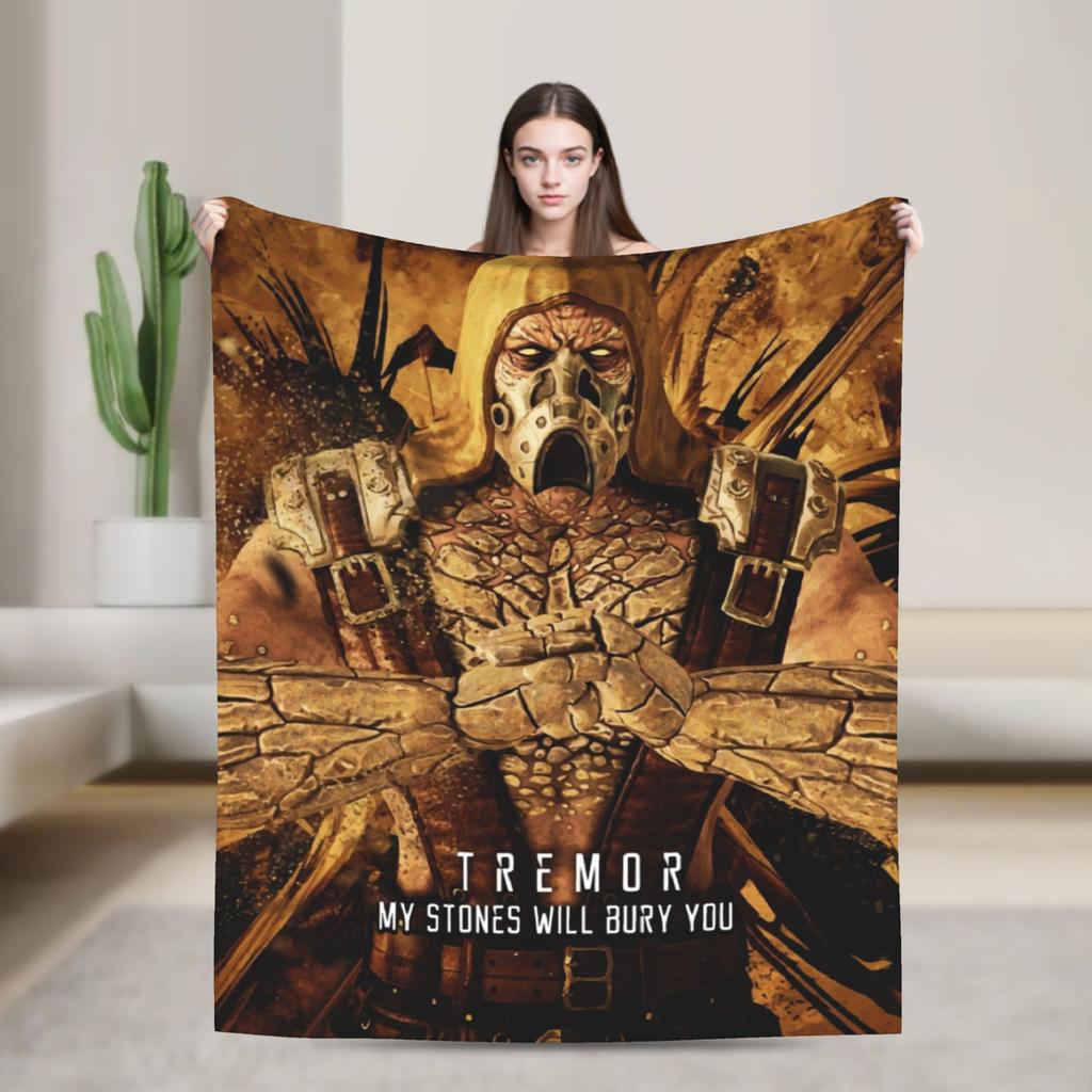 SubZero Mortal Kombat  Knitted Blankets   Plush Throw Blanket Bed Sofa Personalised UltraSoft Warm Bedspreads