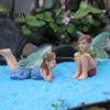 Whimsical Decor for Potted Plants 2Pcs/Set Boy And Girl Fairy Statues, Resin Miniature Figurines, DIY Craft Supplies Dioramas Cute Mini Figures