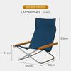 Modern Minimalist Reclining Chair Nordic Balcony Home Outdoor Camping Portable Folding Lazy Canvas Leisure Chair Dropshipping