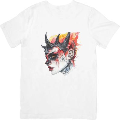 Punk Rocková Hudba Unisex Střih pro Muže a Ženy Kvalitní Bavlněné Tričko Bílé.