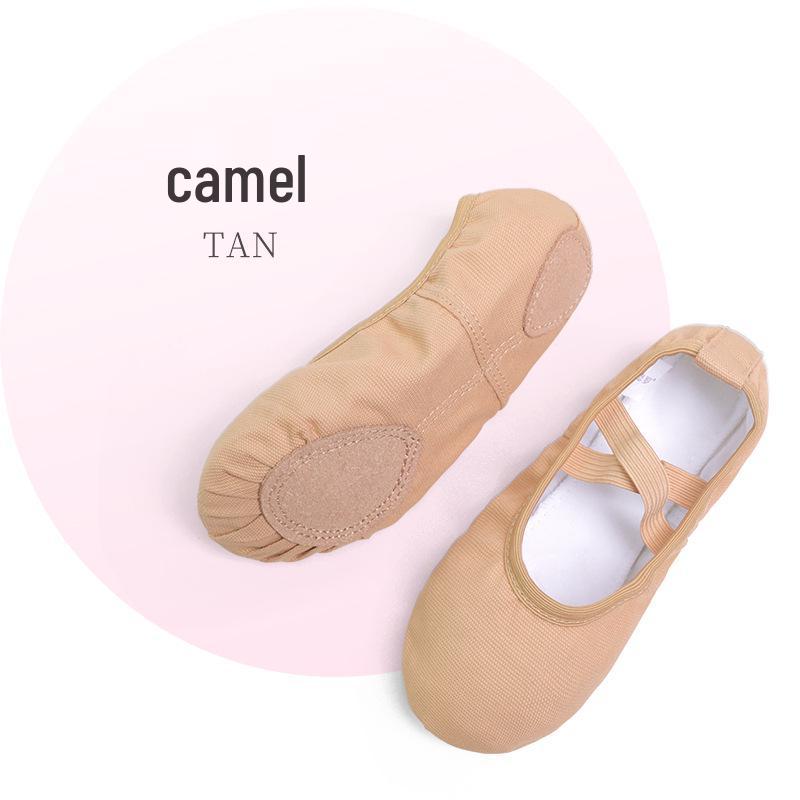 Children s Slip-On Dance and Ballet Canvas Shoes 28 верблюд
