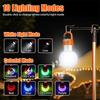 Rechargeable Led Camping Light Tent Lamp Outdoor Rainproof Hiking Backpacking Lights Waterproof Portable Flashlights Lantern Rgb
