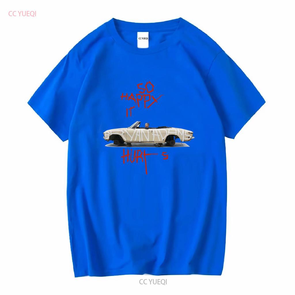 Bryan Adams So Happy It Hurts Tour Maglietta Taglia Completa S 5xl Manica Lunga o Corta Lavaggio Vintage Uomo Unisex Streetwear Casual