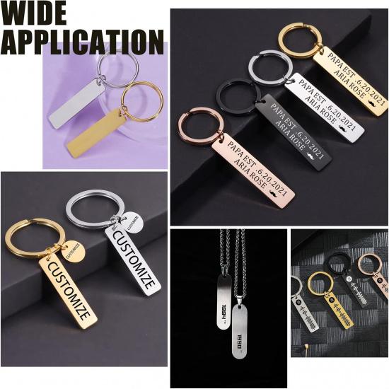 

UNICRAFTALE Metal Stamping Blank Tags Stainless Steel Charms Metal Tags Pendants Blank Rectangle Small Dainty Pendants Charms for Jewelry Making 20