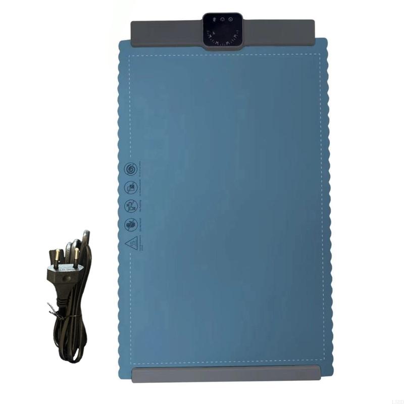 

L5BD Heating Pad Electric Warming Tray Silicone Texture Suitable for Dining Table синій