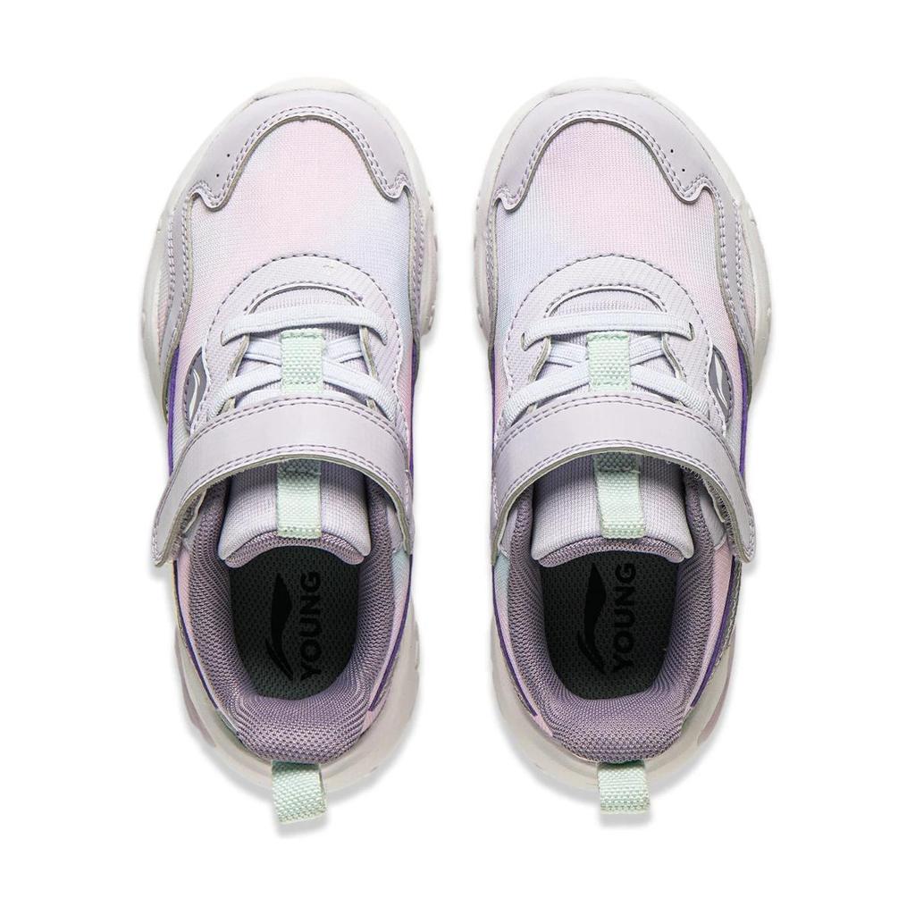 Li Ning Kids Starry Sky Comfortable Non-Slip Wear-Resistant Low-Top Casual Shoes Kids sneakers Purple YKNU020-2