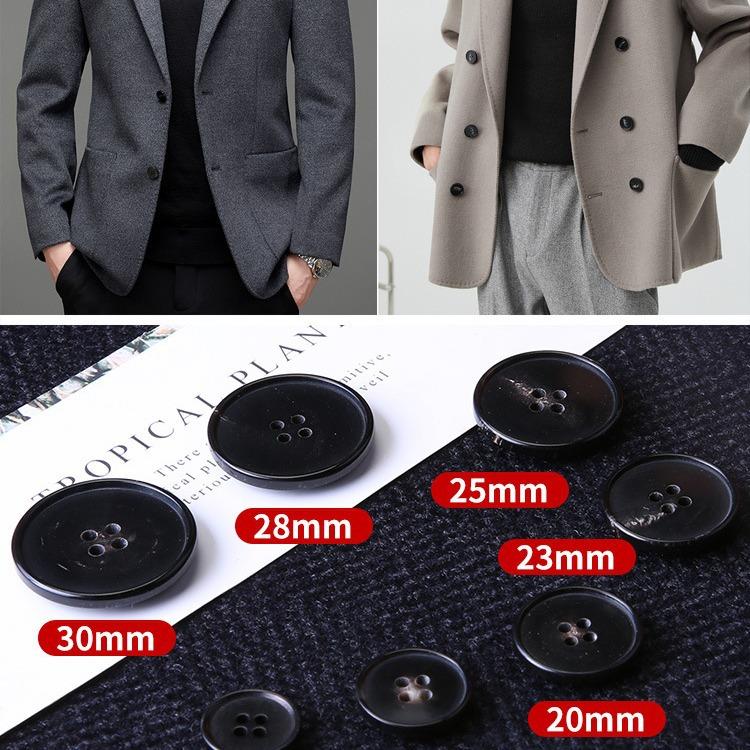 5 Stück Hochwertige Anzugmantel Knopf Accessoires Horn Kleidung Jacke Anzug Knopf Accessoires Herren- und Damenoberteile Trenchcoat Knöpfe