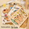 Capybara Riding Horse Cute Portable Small Notebook - Perfect for Students and Gift Ideas