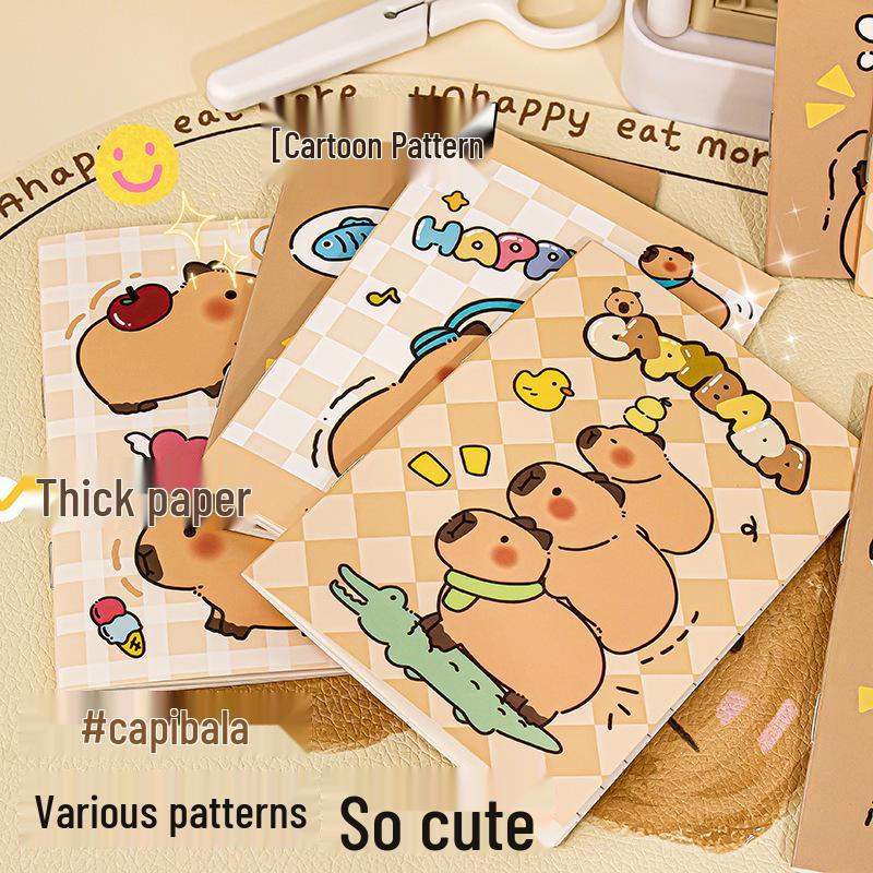Capybara Riding Horse Cute Portable Small Notebook - Perfect for Students and Gift Ideas