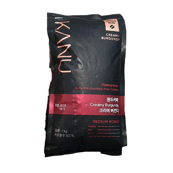 Kanu Creamy Burgundy Whole Bean Coffee 1kg One thing